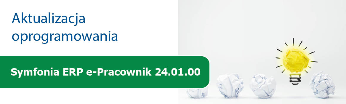 Aktualizacja Symfonia ERP e-Pracownik 24.01.00