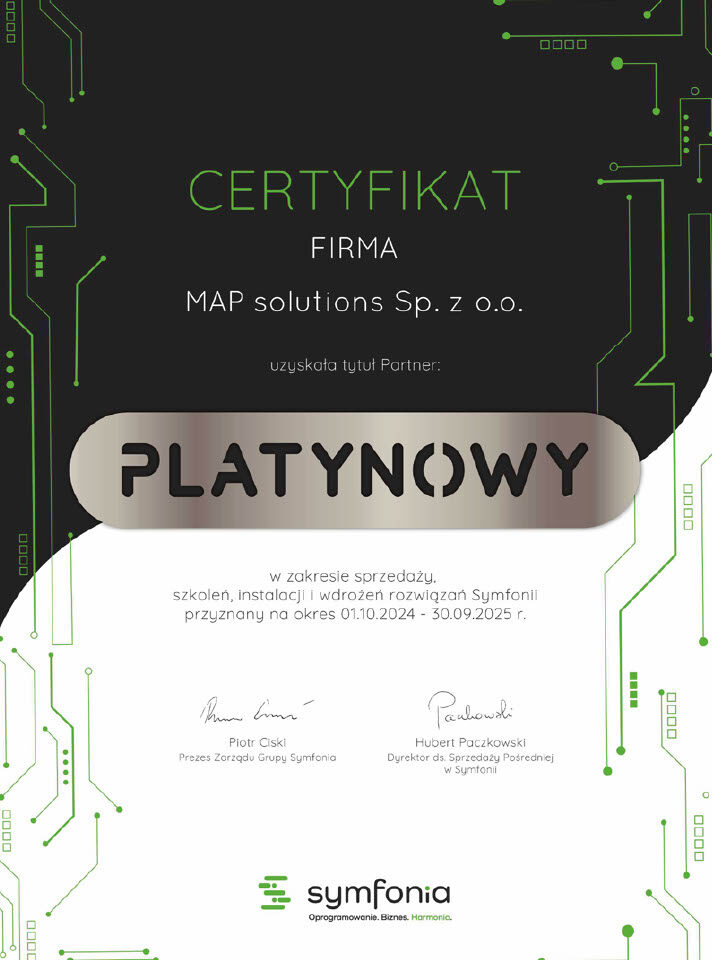 SYMFONIA PLATYNOWY PARTNER
