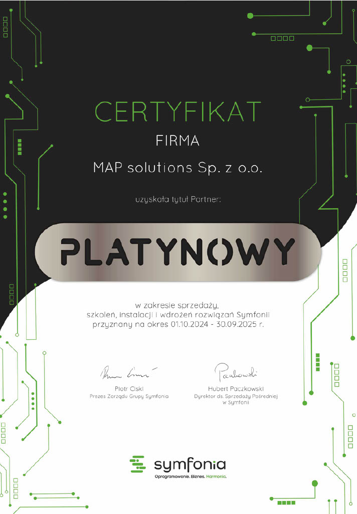 SYMFONIA PLATYNOWY PARTNER