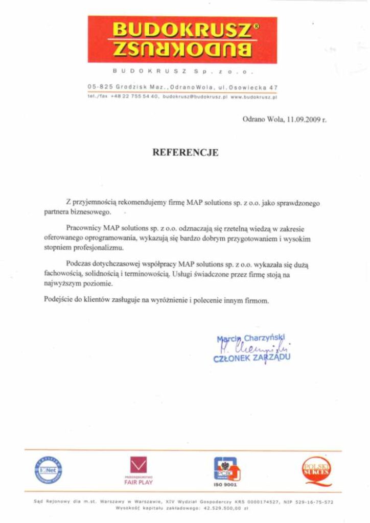 Referencje - Budokrusz