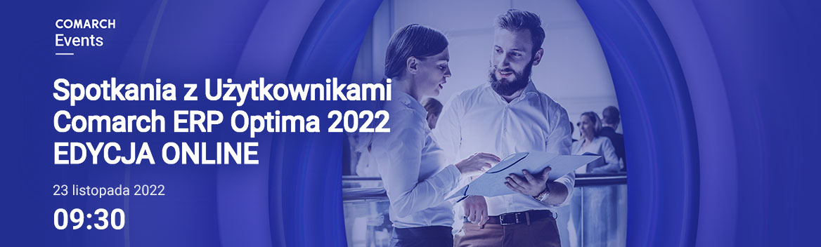Spotkanie z Użytkownikami Comarch ERP Optima – już 23 listopada!