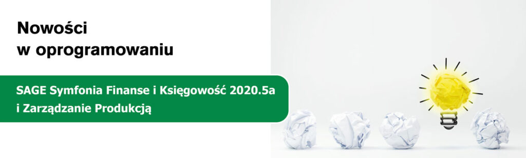 Uaktualnienie Sage Symfonia Finanse i Księgowość 2020.5a