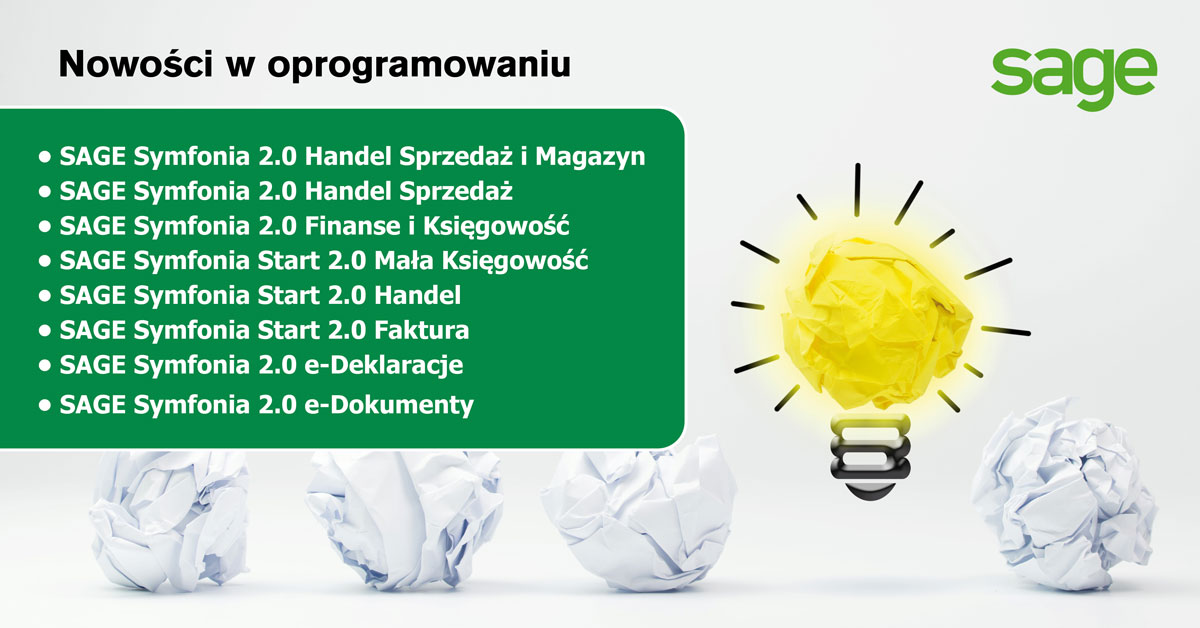 Wydanie Sage Symfonia 2.0 i Sage Symfonia Start 2.0 w wersji 2020.2
