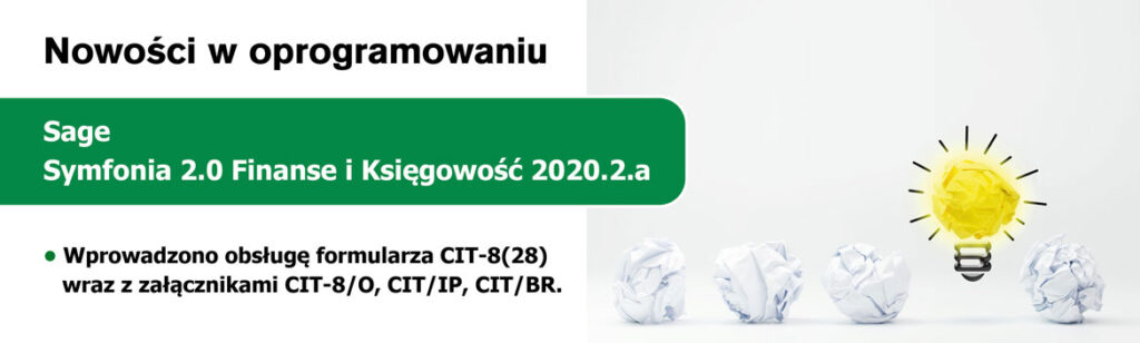 Sage Symfonia 2.0 Finanse i Księgowość 2020.2.a – nowa wersja