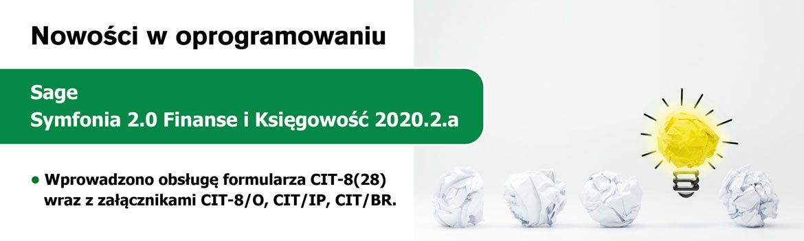 Sage Symfonia 2.0 Finanse i Księgowość 2020.2.a – nowa wersja