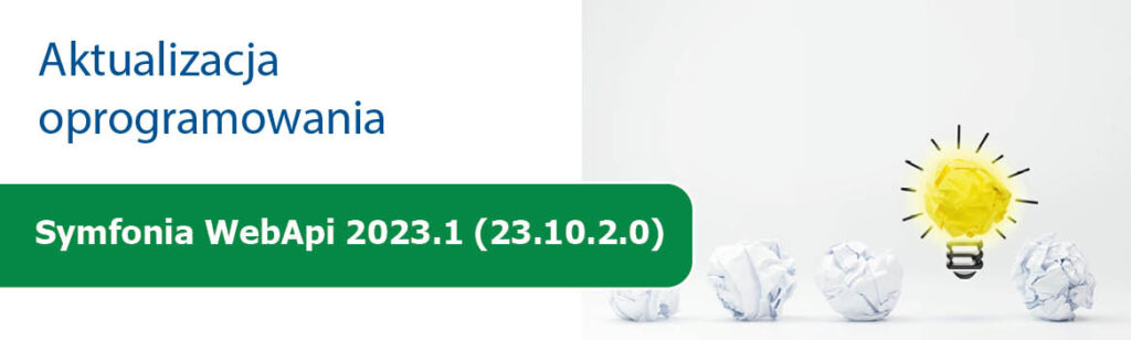 Nowa wersja Symfonia WebApi 2023.1