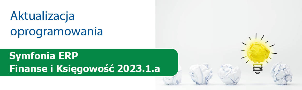 Uaktualnienie Symfonia ERP Finanse i Księgowość 2023.1.a