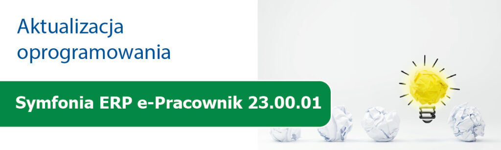 Aktualizacja Symfonia ERP e-Pracownik 23.00.01