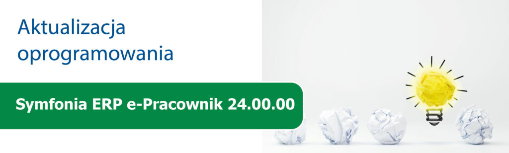 Aktualizacja Symfonia ERP e-Pracownik 24.00.00