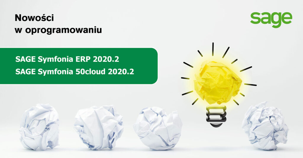 Uaktualnienie aplikacji SAGE Symfonia ERP 2020.2 i Sage Symfonia 50cloud 2020.2