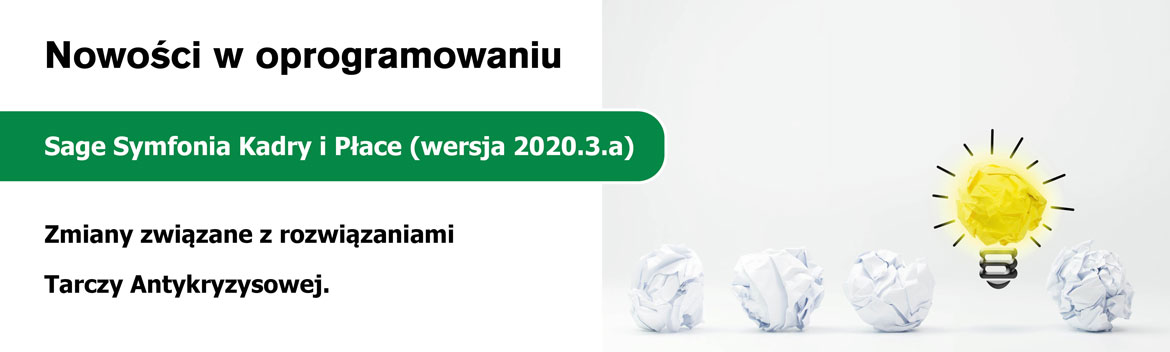 Aktualizacja programu Sage Symfonia Kadry i Płace (wersja 2020.3.a)