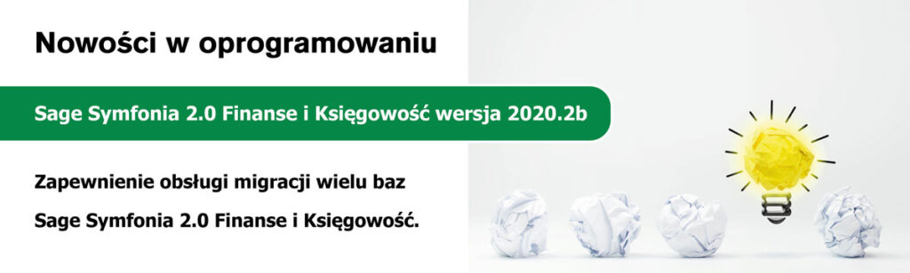 Aktualizacja programu Sage Symfonia 2.0 Finanse i Księgowość.