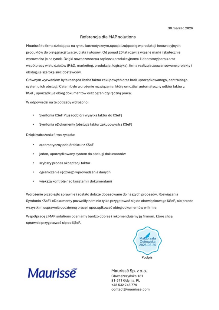 Referencje - Maurisse